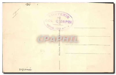 Pyrénées — Spadek z Col d'Aspin na Payolle — Le Tournant de l'Espiadet — BR. — Rewers