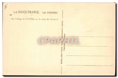 गेड्रे — गावर्नी के रास्ते पर गांव — एडिशन डी आर्ट यवॉन, फैंटेसी — पीछे