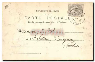 Cavaillon - O Campanário da Igreja Paroquial — Phototype Laconne - n°1431 — Verso