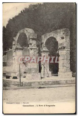 Cavaillon - O Arco de Augusto — Fototipia E. Lacour — Marselha