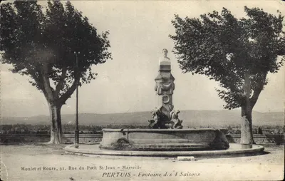 Pertuis - Fontaine des 4 Saisons — Moulet et Roure, 31, Rue du Petit Saint-Jean - Marseille