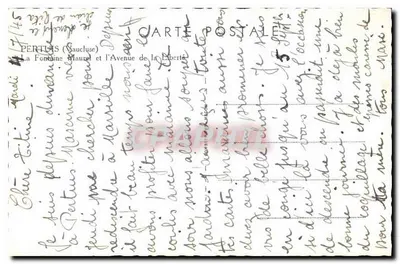 Fontaine Maurel — PERTUIS (Bouches-du-Rhône) — editor não identificado, número de série não visível — Verso