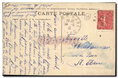 Alais (Gard) — Katedra św. Jana — Drukarnia papierowa Bralm, Alais — Rewers