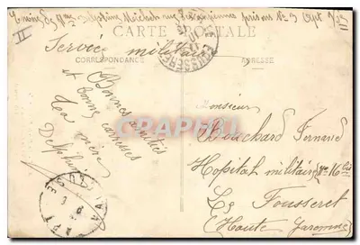 Stara pocztówka — Wjazd do katedry — Lib. Pascal — Rewers
