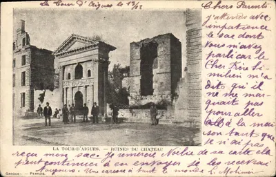 La Tour-d'Aigues — Ruínas do castelo — Gasquet - Pertuis
