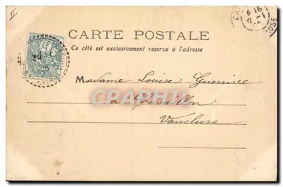 La Tour d'Aigues - Porta do Velho Castelo — Edições J. Brunn e Cie, Carpentras, n°3 — Verso