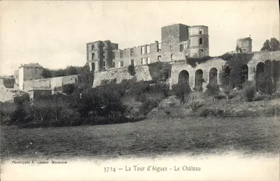 La Tour d'Aigues - O Castelo — Fototipia E. Lacour Marseille, n° 3724