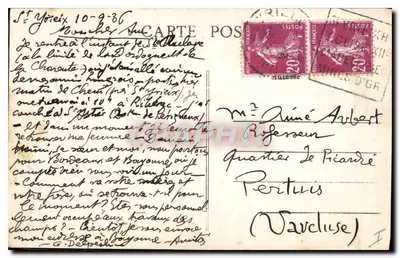 St-Yrieix (Hte-Vienne) — Porta da Igreja — editor desconhecido, n° 19 — Verso