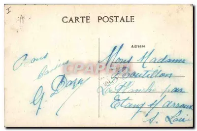 Zamek w Bert — fasada Północno-Wschodnia — Haute-Vienne — n° 103 — Rewers