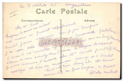 Angoulême — Ansicht des Theaters — ND. Foto. — Rückseite
