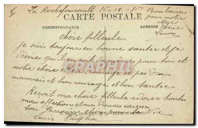 La Rochefoucauld — O Castelo e o Ponte da Tardoire — P. Bauts, fot. diff. — n° 492 — Verso