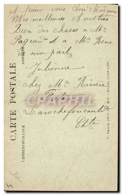 La Rochefoucauld — Castelo de — Vaso em mármore de Carrara — Verso