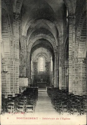 PONTAUBERT — Interior da Igreja — B.F. PARIS 9