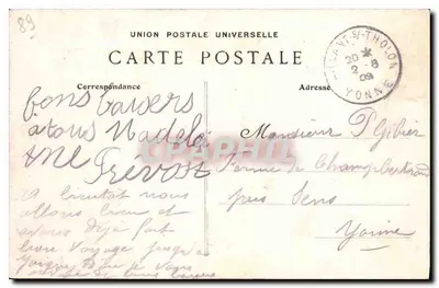 Joigny - Vale de Épizy, tomada da Côte Saint-Jacques — editor De Saux, n°25 — Verso