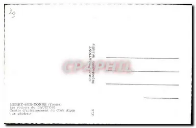 Merry-sur-Yonne — Os rochedos do Saussois — Edição Clatigny — Verso