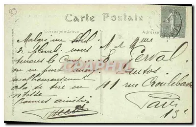 Sainte-Colombe (Yonne) — A Fazenda e o Coupent — Bilhete postal moderno n°49 — Verso