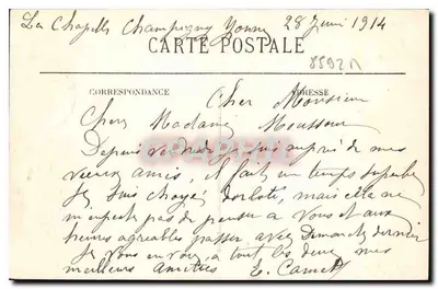 Paisagem na margem da YONNE — A Sesta — Coleção P. R. — S. — Verso