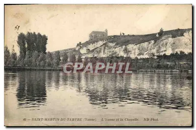 Saint-Martin-du-Tertre (Yonne) — O rio Yonne e a capela — ND Phot.