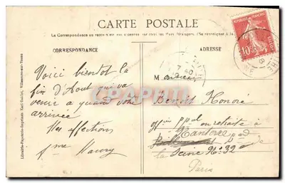 Cheny — Nad brzegami Armançon — Katedra — Kolekcja Kari Guillot, Villeneuve-sur-Yonne — Rewers