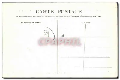 MERRY-sur-YONNE — Uma Vista de um Canto da Vale do Yonne Tirada do Castelo da Torre — editor Clamecy — Verso