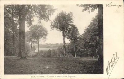 Le Chesnoy - Vista sobre o hameau dos Joigneaux — editor H. F. Patat, n° não visível