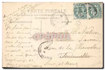 Chevillon - O Castelo, lado Noroeste — Comercial-Imprime, Senan - Yonne — Verso