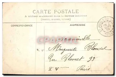 Cézy (Yonne) - La Pièce d'eau — Gabries, Coleção P. H. S. — Verso