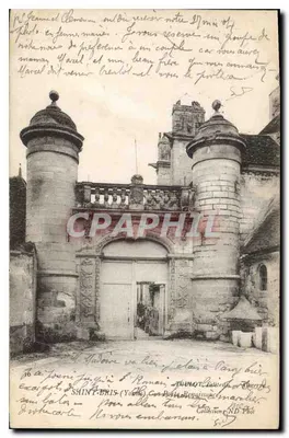 Portal do castelo de Saint-Brice (Yonne) — Editor: Estabelecimentos Fotográficos Neurdein Frères, Paris — Número de série: 58