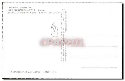 Stara Abpia Ste-Colombe-lès-Sens — Dom odpoczynku — Wejście do ogrodu — CIM — Rewers
