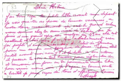 Bordi dell'Yonne — Serbonnes (Yonne) — editore Pim — Verso
