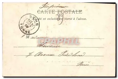 Castelo de Fleurigny — Facha interna e Capela — Amistries — Verso