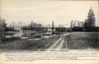 CEZY (Yonne) — O Ponte Suspensa — Edição D. Sens
