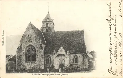 Igreja de Champigny-sur-Yonne (Yonne) — cliché Abbé Dorange — n° 1908