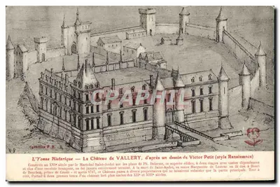 O Castelo de VALLERY — segundo um desenho de Victor Petit (estilo Renascimento)