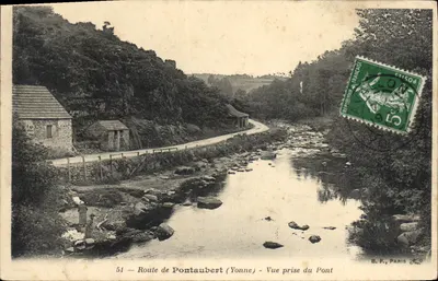 Rodovia de Pontaubert (Yonne) — Vista tirada do Ponte — B.F., Paris, n°51