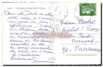Foresta di Villedieu — Piccola fiume — Editore: Photo Véritable, n° 9623 — Verso