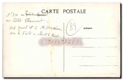 Port-Renard — Paisaje sobre la Yonne — A. Mandon, editor en Sens — Reverso