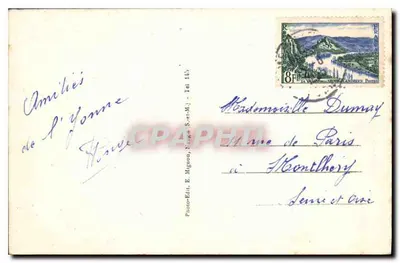 La Chapelle-Champigny (Yonne) — As margens da Yonne - A Tijuleira — Foto-Ed. E. Mignon, Nuits-Saint-Martin — Verso