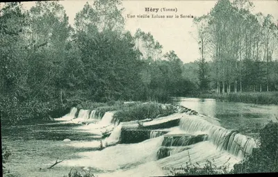 Héry (Yonne) — Uma antiga comporta no Serein — Edit. Vermay, Toulon