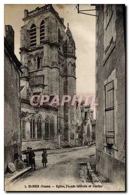 St-BRIS (Yonne) — Igreja, Fachada lateral e Torre