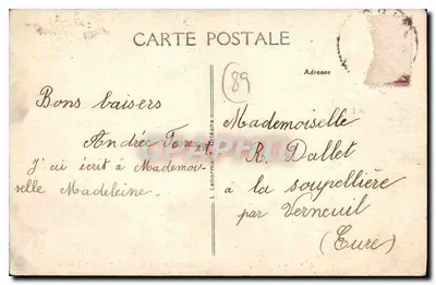 Rogny (Yonne) — Los bordes del canal — Las 7 compuertas — DRLÉANS — Reverso