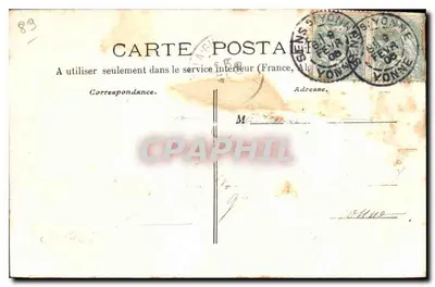 Fleurigny — O Castelo, Vista externa do lado N.-E. — Verso