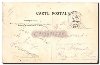 Vichy — Restauracja — Allier — 508 — wydawca Allier — Rewers