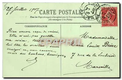 Vichy — La flottille dell'Allier davanti a Port-Arthur — LL. n°265 — Verso