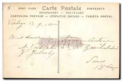 Vichy — O Palácio das Fontes — Editor Lucas, n° 318 — Verso