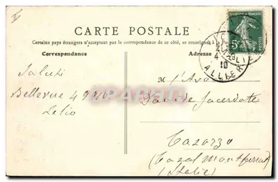 Vichy — Źródło Parku — B.F., Paryż — Rewers