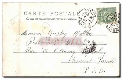 Vichy — kioski z dawnego Parku — wydawca Aillier, nr 85 — Rewers