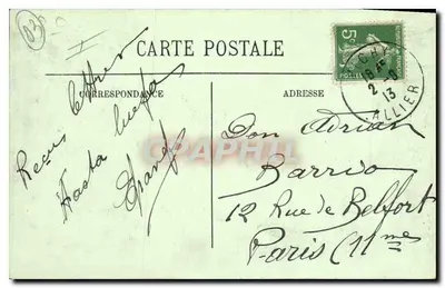 Vichy — A Ponte sobre o Allier — LL. n°183 — Verso