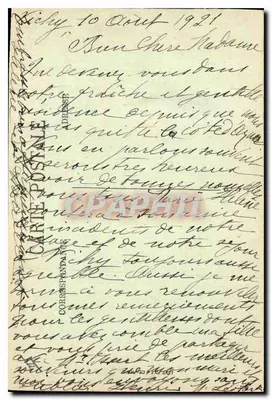 Vichy — Widok na Bellerive — Wydawnictwo C. Geniller — Rewers
