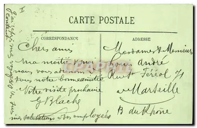 Vichy — O Casino — Fachada sobre o Parque — LL. — N° 181 — Verso